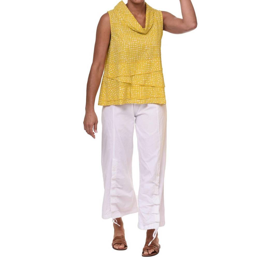 NEW TULIP CLOTHING leilani top in goldfish dots